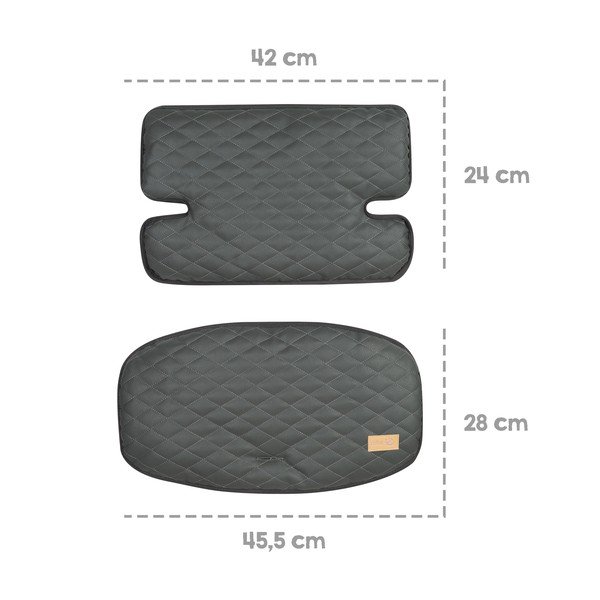 Szara wkładka do krzesełka do karmienia Luxe – Roba-image-4