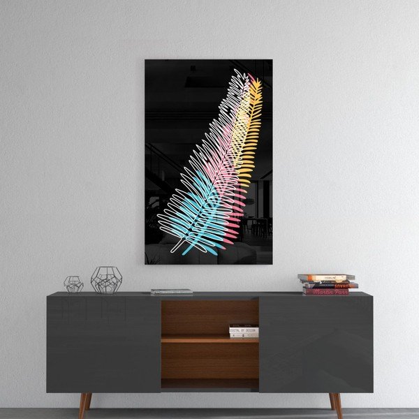 Szklany obraz Insigne Colored Fern, 46x72 cm-image-3