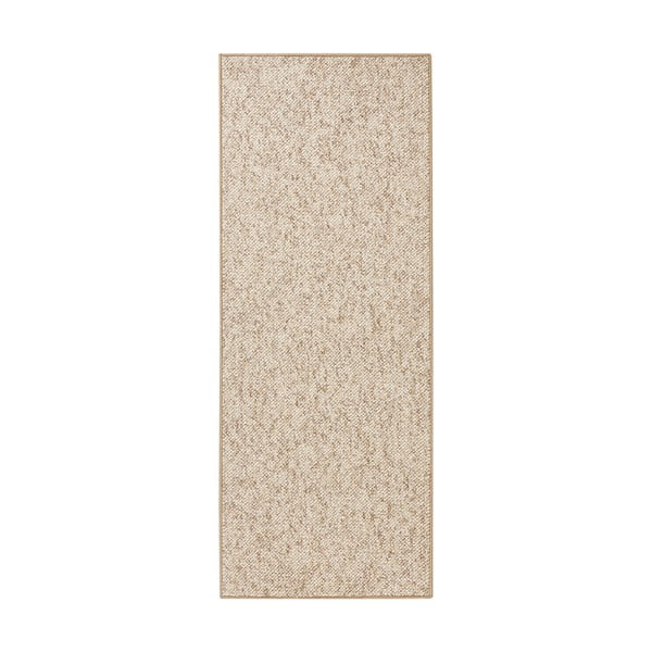 Jasnobrązowy chodnik 80x300 cm Wolly – BT Carpet