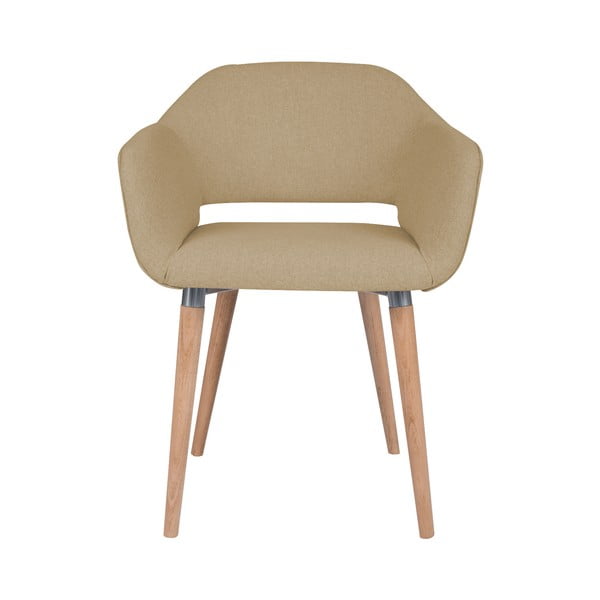 Beżowe krzesło do jadalni Cosmopolitan Design Napoli