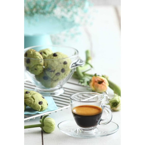 Szklane filiżanki zestaw 6 szt. 95 ml – Hermia-image-1