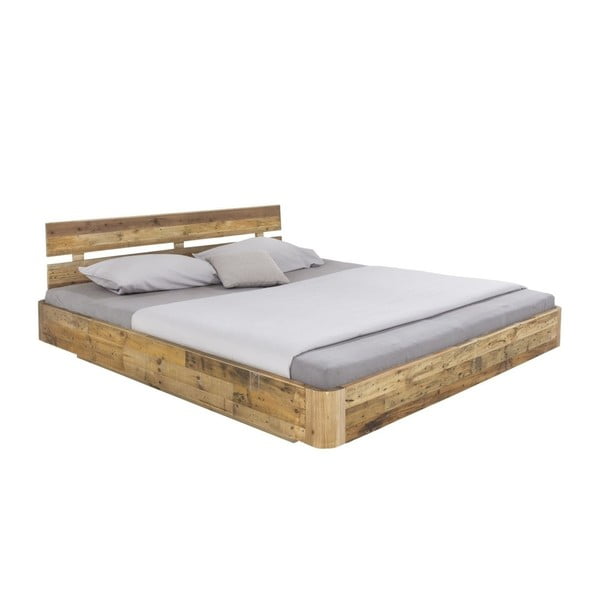 Łóżko dwuosobowe z drewna sosnowegoWoodking Darryl, 180x200 cm