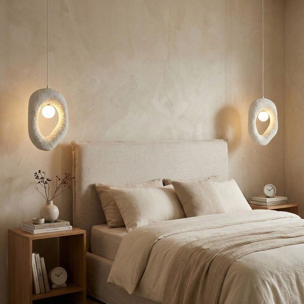 Biała metalowa lampa wisząca Lore – Opviq lights-image-1
