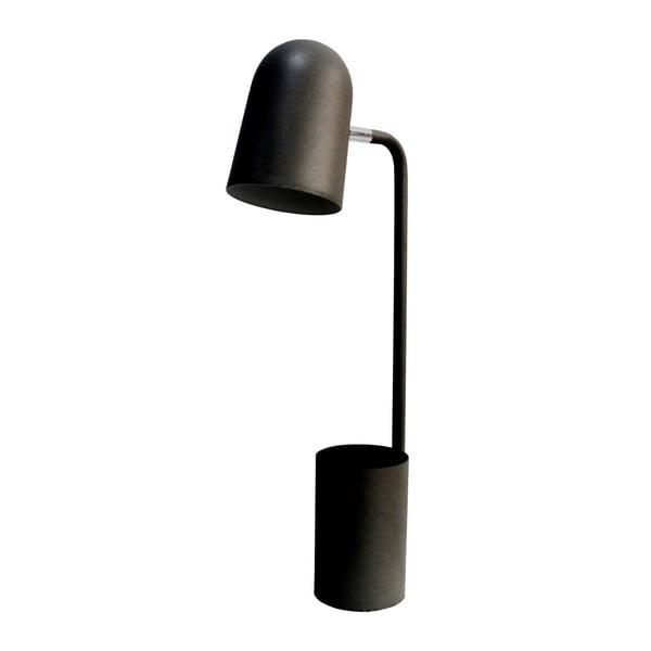 Czarna lampa stołowa z uchwytem na doniczkę Opjet Paris Pot