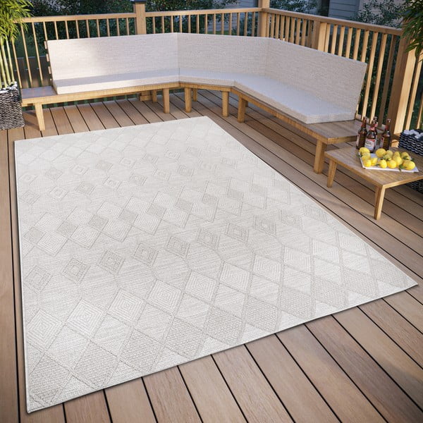 Kremowy dywan odpowiedni na zewnątrz 194x290 cm – Elle Decoration-image-1