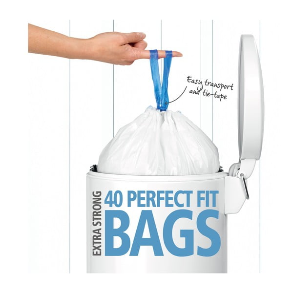 Dozownik 40 worków na śmieci Brabantia Perfect Fit, 20 l