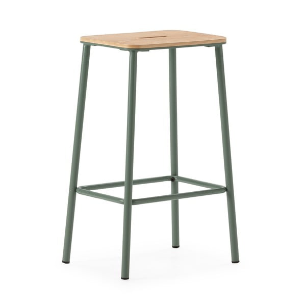 Zielone hokery zestaw 2 szt. (wysokość siedziska 65 cm) Abba – Marckeric