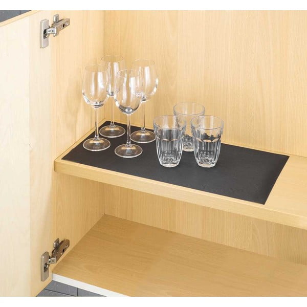 Czarna podkładka antypoślizgowa do szuflady Wenko Anti Slip, 150x50 cm-image-4