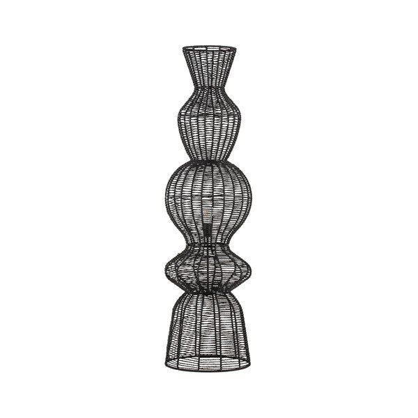 Lampa stojąca z liny w kolorze matowej czerni (wysokość 136 cm) Breena – Nova Luce