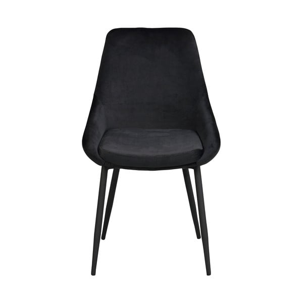 Czarne aksamitne krzesła zestaw 2 szt. Sierra – Rowico-image-3