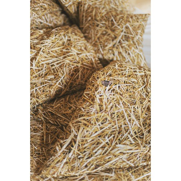 Poszewka na poduszkę z domieszką bawełny Foonka Słoma, 50x60 cm-image-2