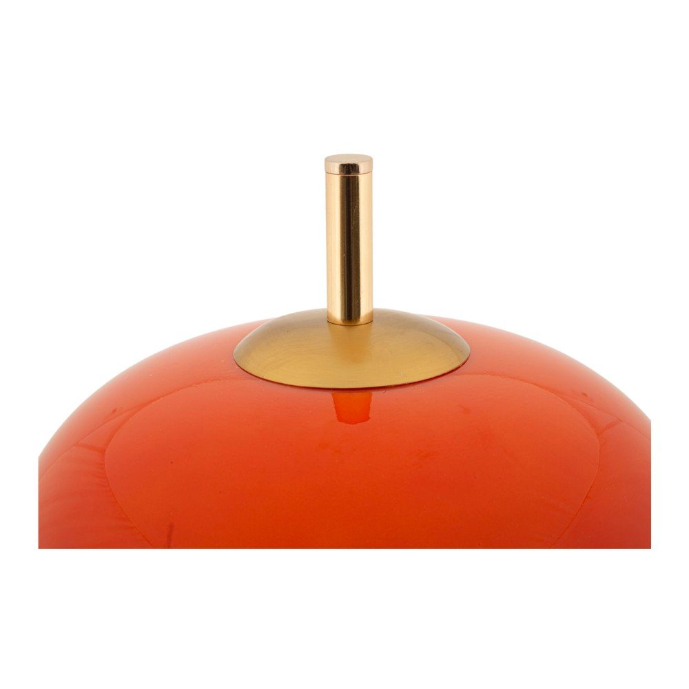 Pomarańczowa/w kolorze złota metalowa lampa stołowa ze szklanym kloszem (wysokość 53 cm) Oldy – Mauro Ferretti (zdjęcie 6)