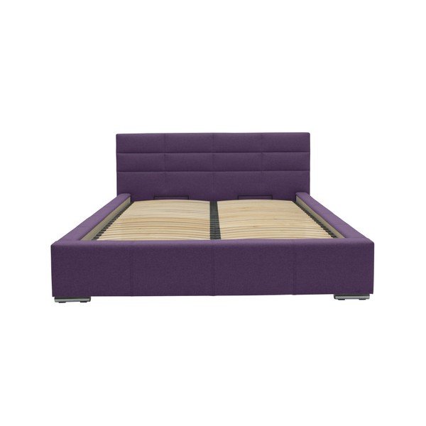 Fioletowe łóżko 2-osobowe Mazzini Beds Reve, 160x200 cm-image-3