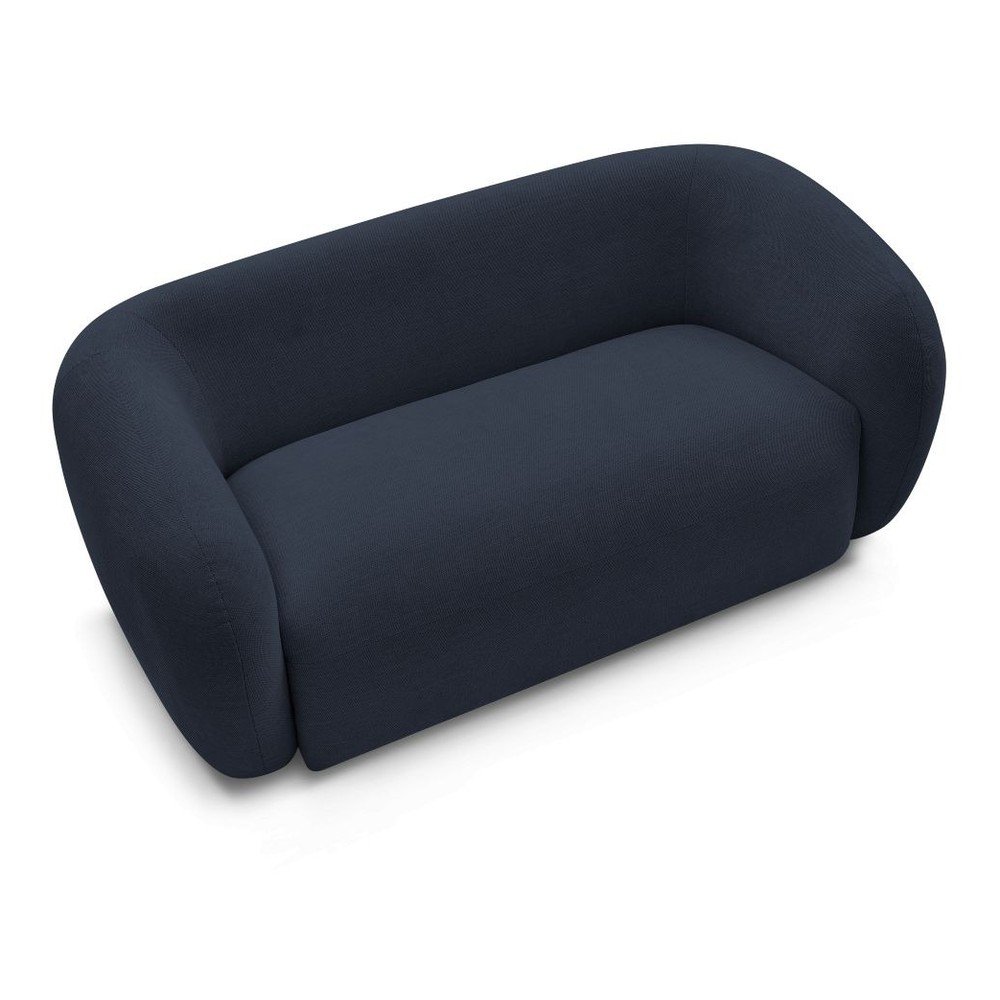 Ciemnoniebieska sofa z tkaniny szenilowej 160 cm Celine – Bobochic Paris (zdjęcie 9)