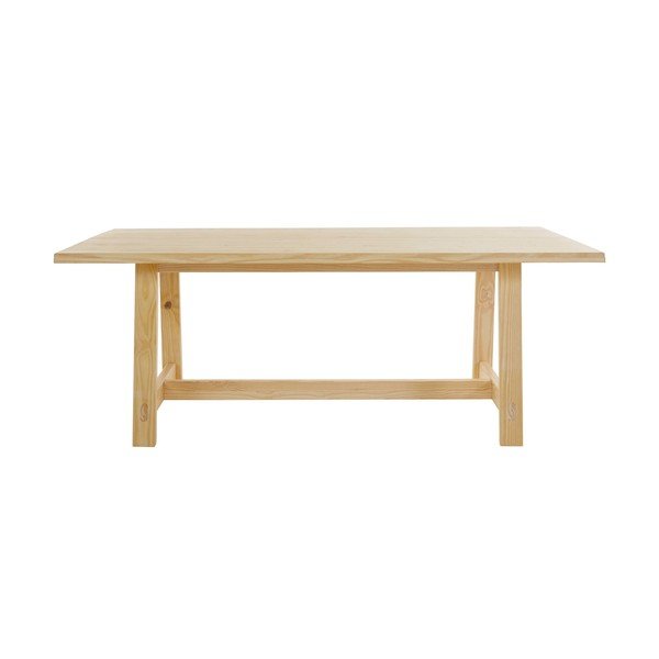 Stół z litego drewna sosnowego w naturalnym kolorze 100x200 cm Derby – Støraa