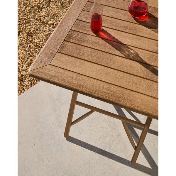 Stół ogrodowy z litego drewna akacjowego 66x66 cm Dandara – Kave Home-image-4