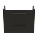 Antracytowa wisząca szafka pod umywalkę 80x63 cm i.Life B – Ideal Standard