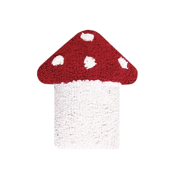 Czerwono-biała poduszka bawełniana Happy Decor Kids Mushroom, 30x35 cm