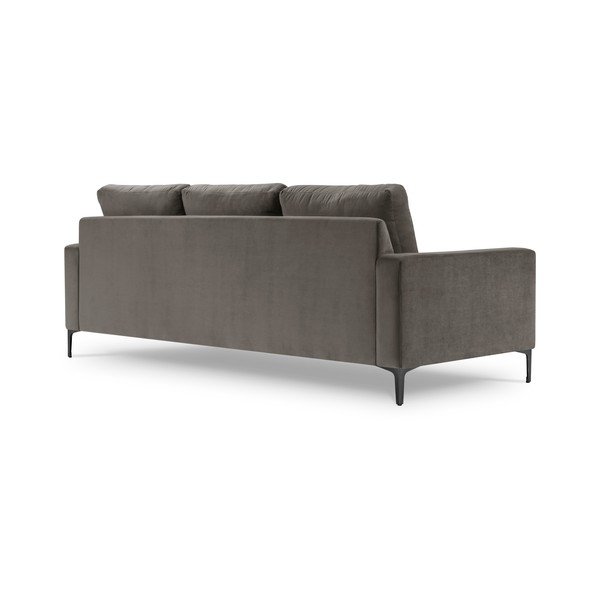 Szara aksamitna sofa Kooko Home Harmony, 220 cm-image-3