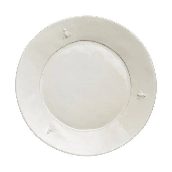 Kremowy kamionkowy talerz ø 27 cm Abeille – La Rochére