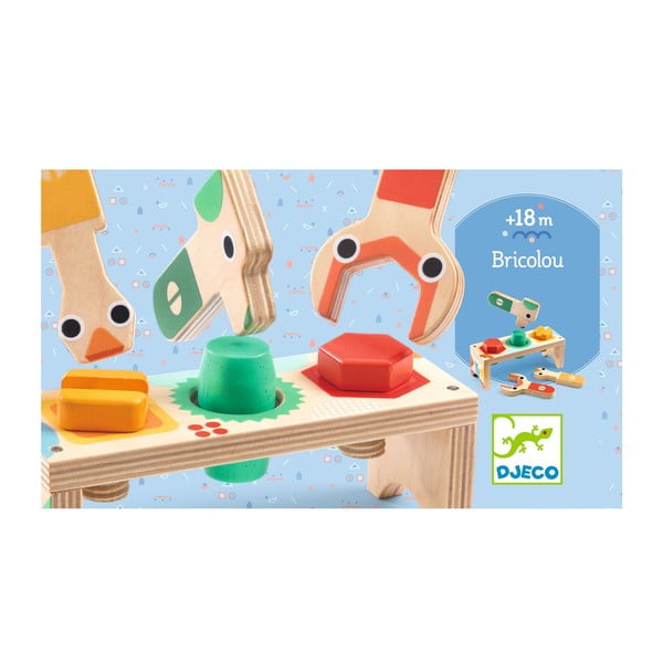 Drewniany zestaw do zabawy dla małych majsterkowiczów Djeco-image-2