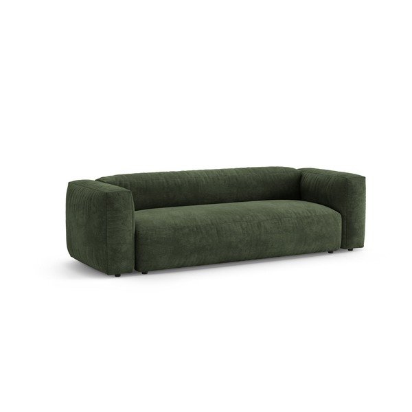 Zielona aksamitna rozkładana sofa modułowa 264 cm – Micadoni -image-3