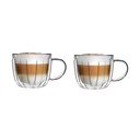 Szklane filiżanki zestaw 2 szt. do cappuccino 350 ml Tulip – Vialli Design