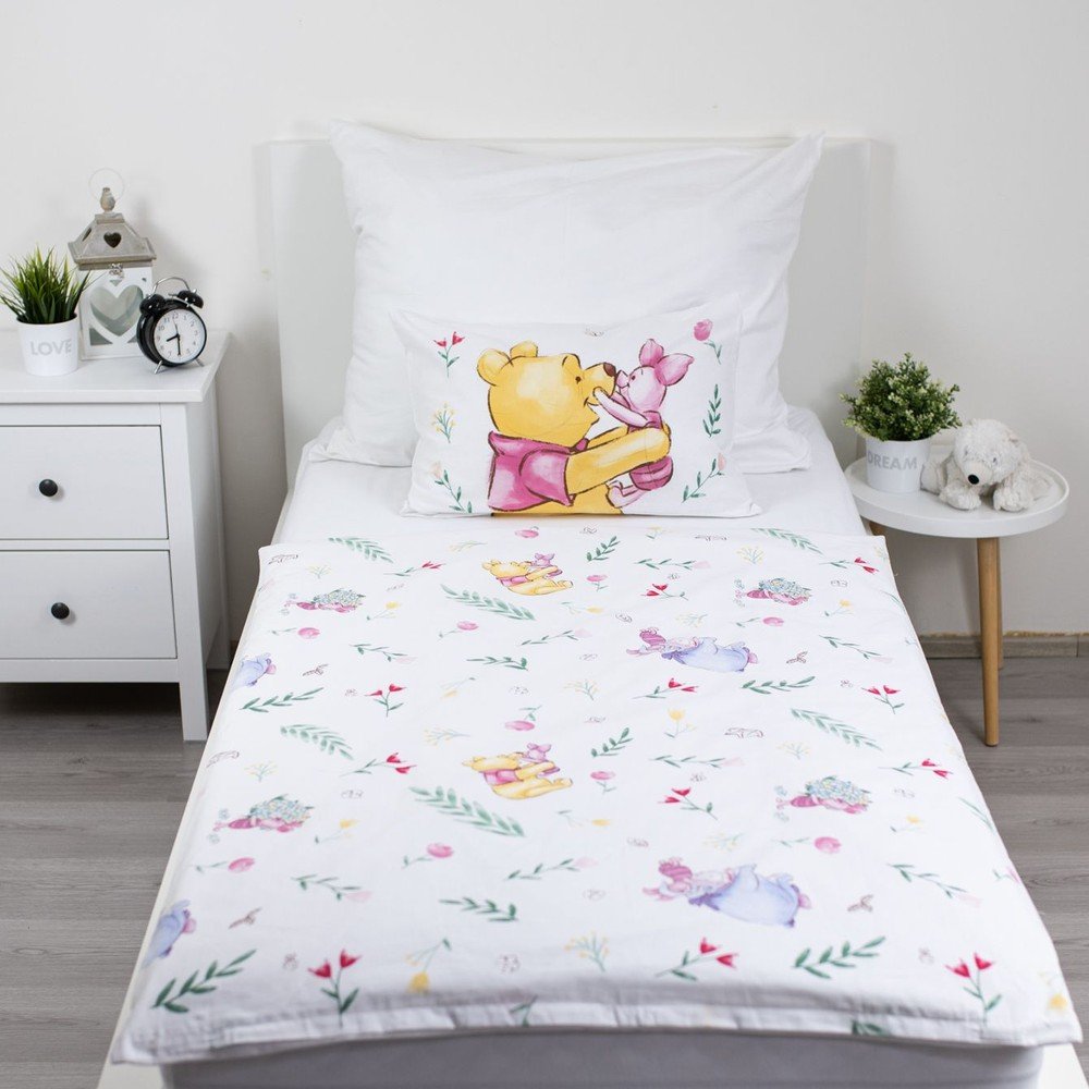 Bawełniana pościel dziecięca do łóżeczka 100x135 cm Winnie the Pooh "Pooh Hugs" – Jerry Fabrics (zdjęcie 5)
