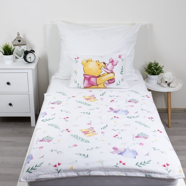 Bawełniana pościel dziecięca do łóżeczka 100x135 cm Winnie the Pooh "Pooh Hugs" – Jerry Fabrics-image-4