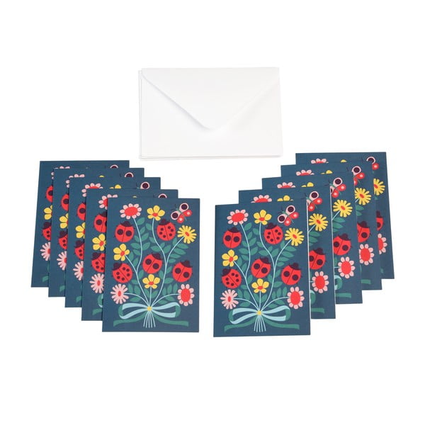 Kartki okolicznościowe zestaw 10 szt. Ladybird – Rex London-image-1