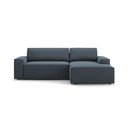 Niebieski rozkładany narożnik (prawostronny) Jodie – Micadoni Home