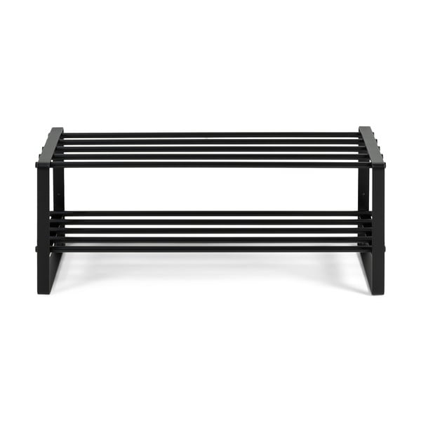 Czarna metalowa szafka na buty 70x29x27 cm Rex – Spinder Design-image-2