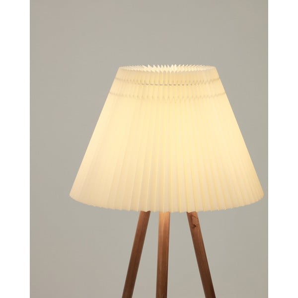 Naturalna lampa stojąca z tekstylnym kloszem (wysokość 149 cm) Benicarlo – Kave Home-image-3