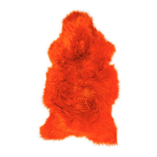 Pomarańczowa skóra owcza Swedo, 110x60 cm