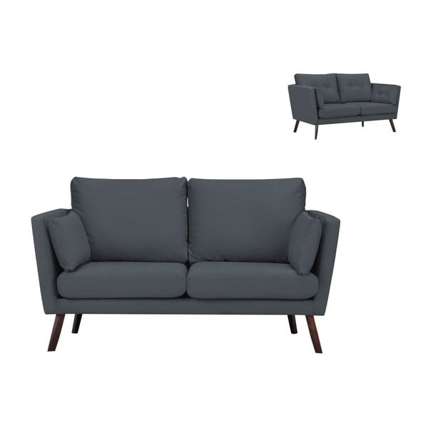 Ciemnoszara sofa 2-osobowa Mazzini Sofas Elena-image-1
