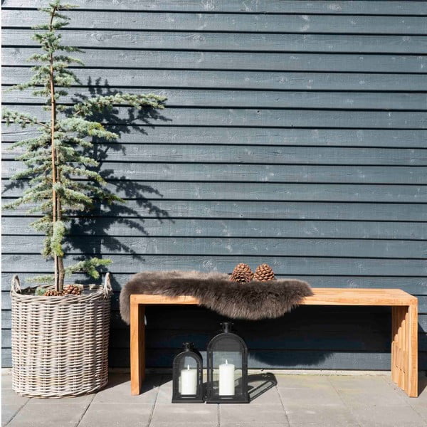 Ławka ogrodowa z drewna tekowego House Nordic Benidorm, 140x35 cm-image-1