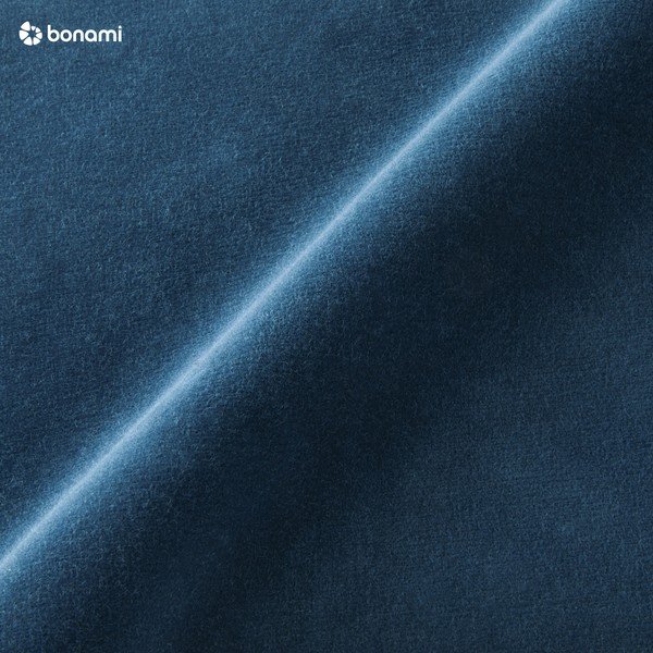 Niebiesko-czarna aksamitna ławka EMKO Naïve, 100 cm-image-3