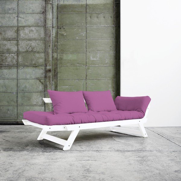 Sofa rozkładana Karup Bebop White/Taffy Pink-image-2