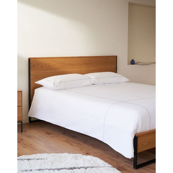 Łóżko dwuosobowe ze stelażem 160x200 cm Taiana – Kave Home-image-4