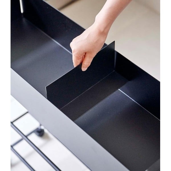 Czarna metalowa dziecięca szafka na buty 74,5x74,5x22 cm Tower – YAMAZAKI-image-1