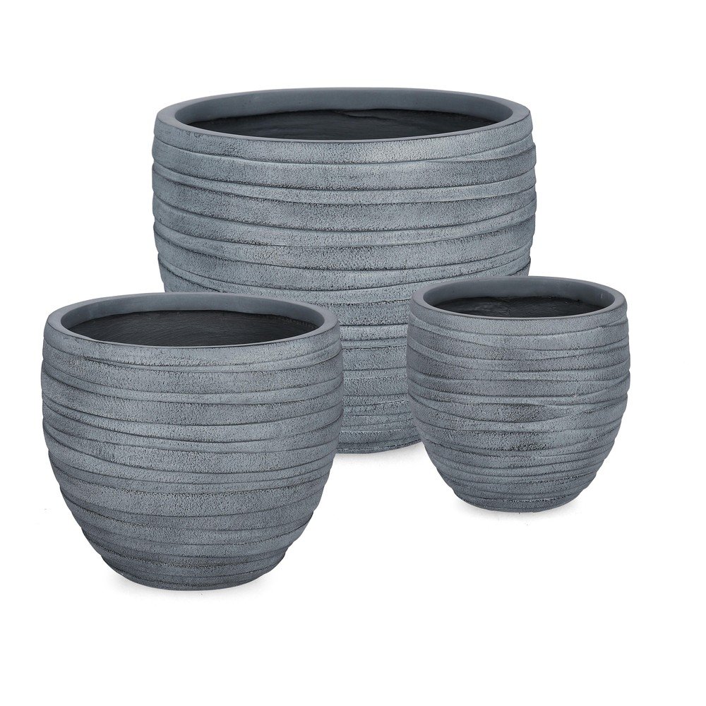 Doniczki zestaw 3 szt. ø 46 cm Strips – Bizzotto
