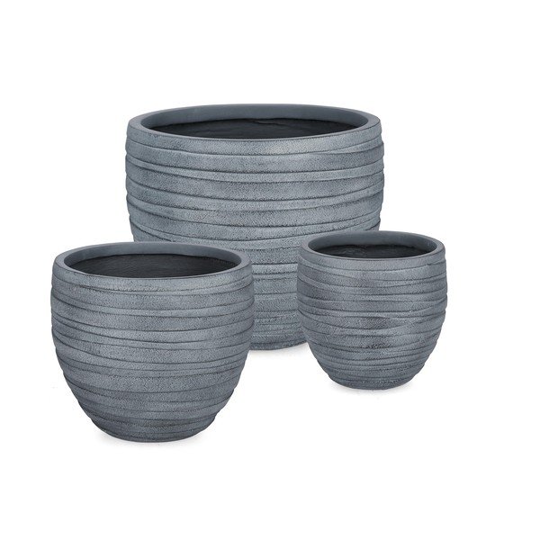 Doniczki zestaw 3 szt. ø 46 cm Strips – Bizzotto