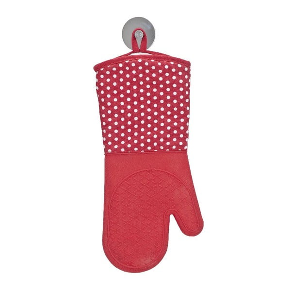 Zestaw 2 czerwonych rękawic kuchennych z silikonu Wenko Oven-image-2