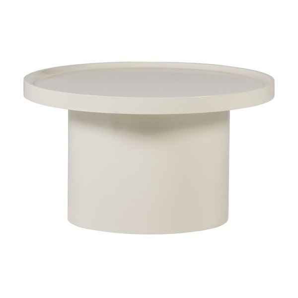 Szarobeżowy okrągły stolik ø 70 cm Veluna – WOOOD