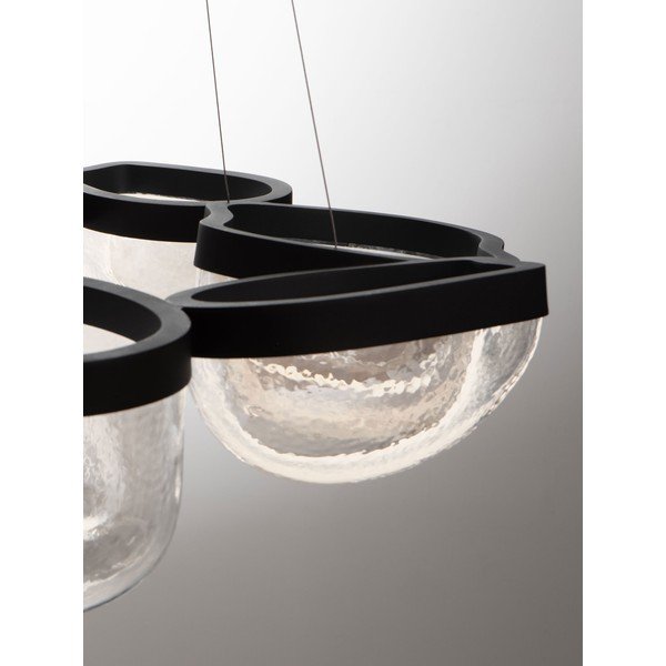 Stalowa lampa wisząca LED ze ściemniaczem w kolorze matowej czerni ze szklanym kloszem ø 83 cm Clair – Nova Luce-image-4