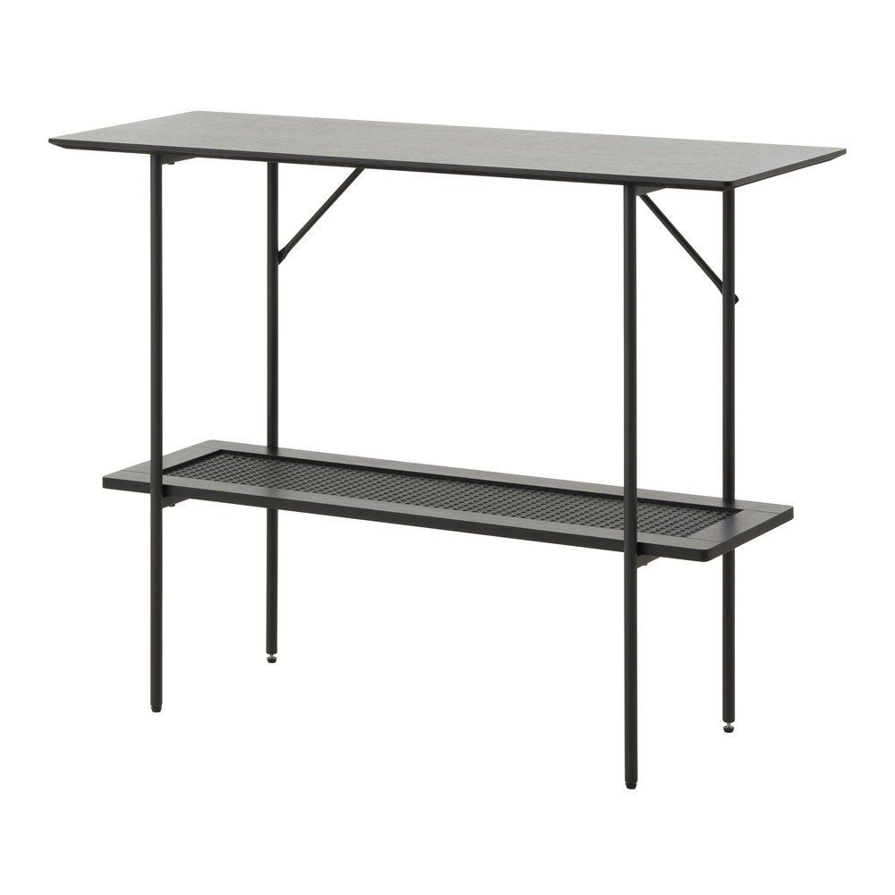 Czarna konsola 37x100 cm Pensacola – Unique Furniture