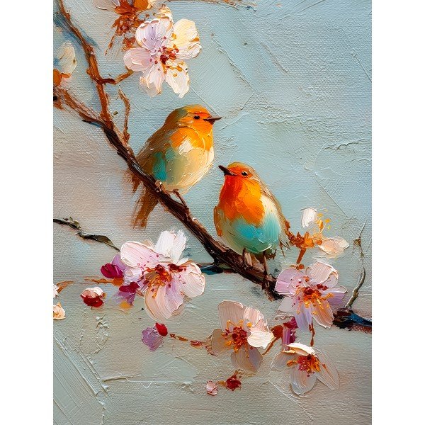 Obraz drukowany z ramą w zestawie 60x80 cm Robins – Styler