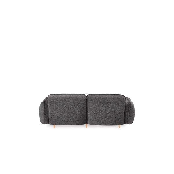 Ciemnoszara sofa z materiału bouclé 188 cm Bean – EMKO-image-3