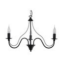 Czarna metalowa lampa wisząca ø 60 cm Fiorano – Sollux