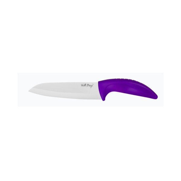 Fioletowy nóż ceramiczny Vialli Design Chef, 16 cm